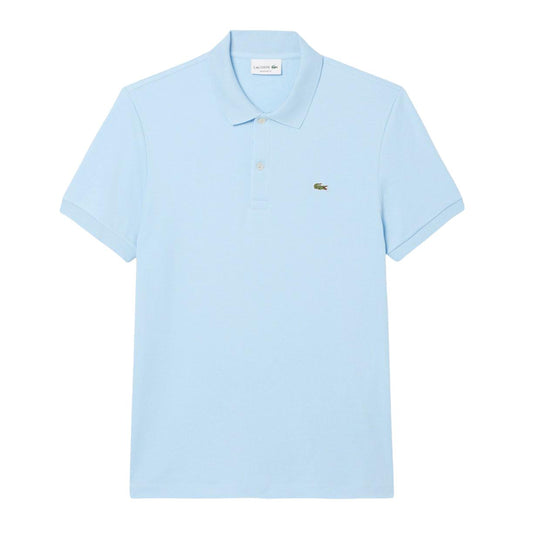 Polo Uomo Lacoste Regular Fit Cotone Pima Blu Pastello