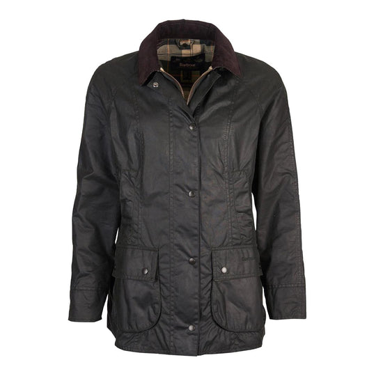 Damesjack Barbour Beadnell Wax Groen (SG91)