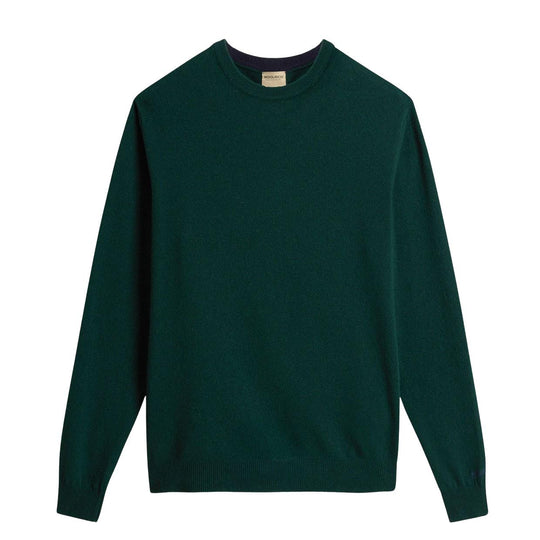 Herentrui Woolrich Geverfde Ronde Hals Groen