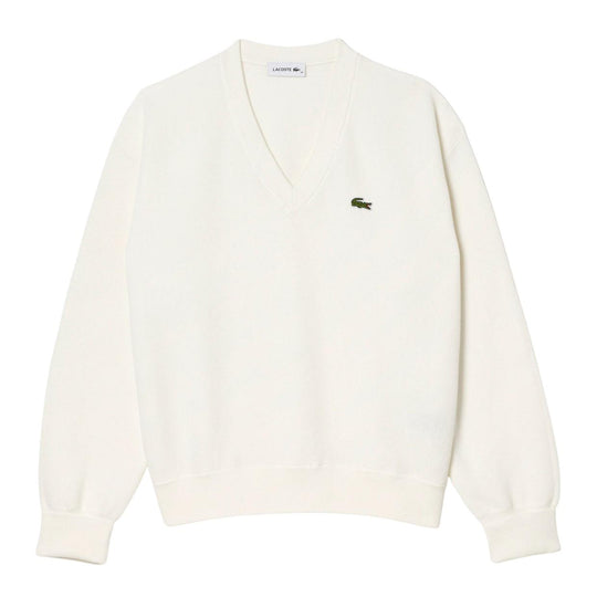 Maglione Donna Lacoste Punto Muschio Bianco