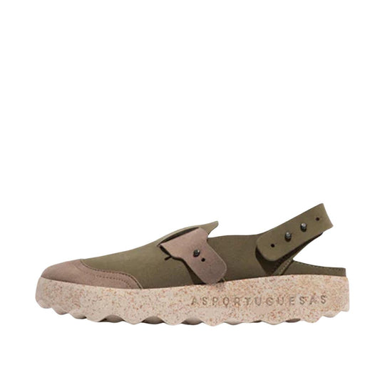 Dames sandalen Asportuguesas Strappy Mules Cute Groen / Beige