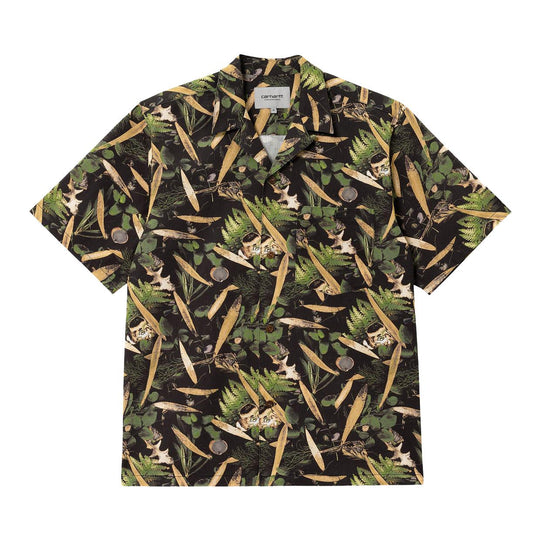 Camicia Carhartt WIP S/S Lumen Nero Multicolor