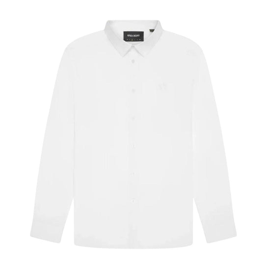 Herenoverhemd Lyle & Scott Easy Care Poplin Wit