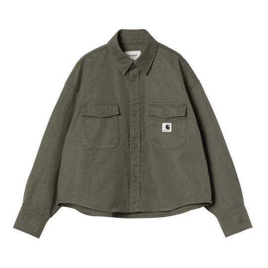 Damen Overshirt Carhartt Wip W' Kelly Shirt Jac Grün