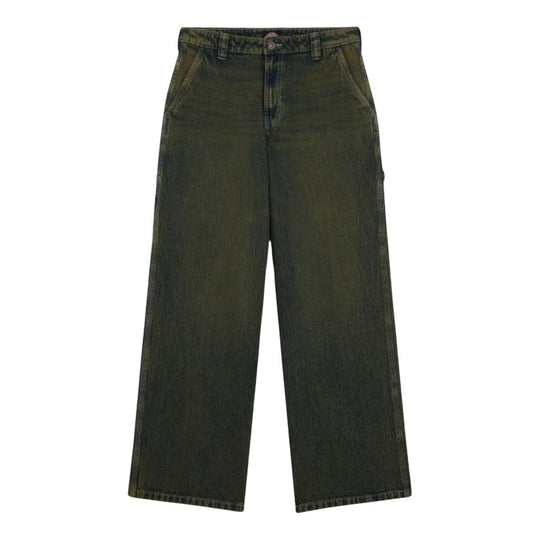 Jeans Donna Dickies X Loose Denim Carpenter Verde