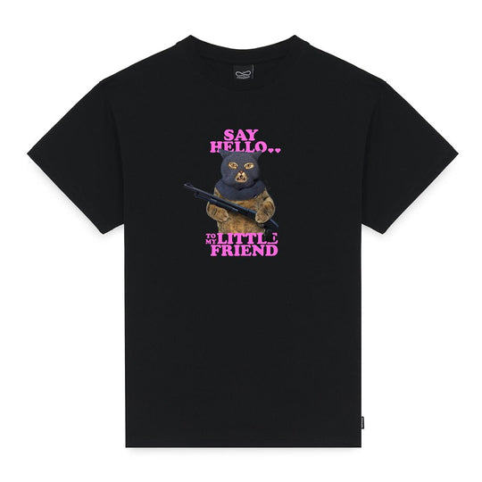 Heren T-shirt Propaganda Hello Zwart