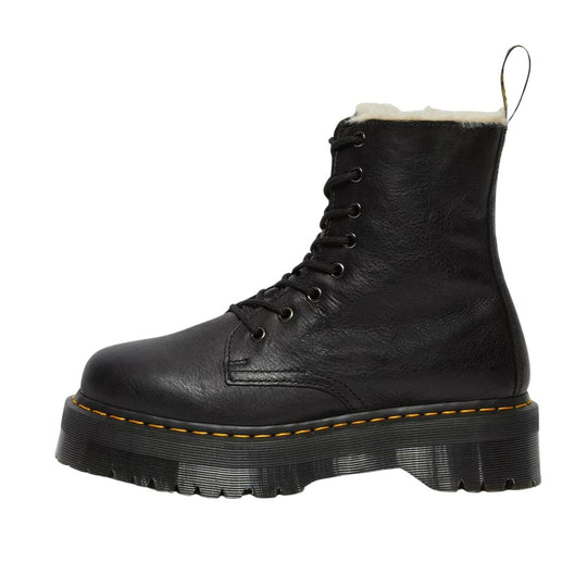 Dames enkellaarsjes Dr. Martens Platform Jadon Bont Zwart