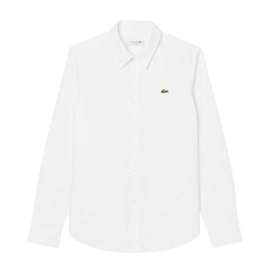 Lacoste Damen Oxford Hemd Weiß
