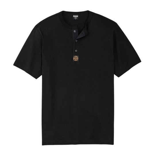 T-shirt Heren Filson Frontier Henley Zwart