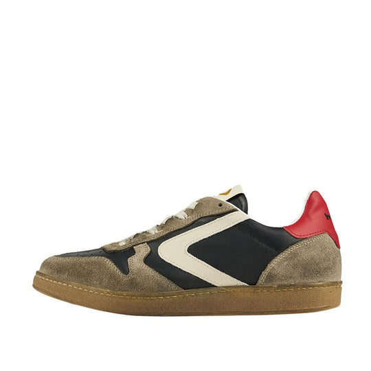 Heren Sneakers Valsport Super Leather Suède Dodo Zwart Multicolor