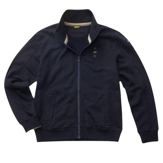 Felpa Uomo Blauer City Full Zip Blu