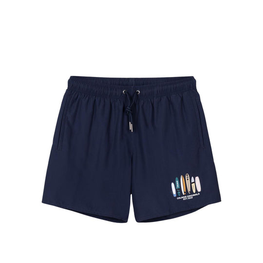 Costume Uomo Colmar Stampa Surf Blu