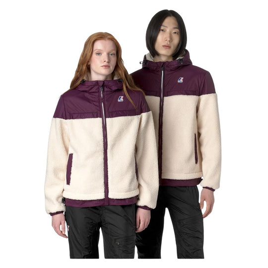 Pile Unisex K-Way Ecru / Viola