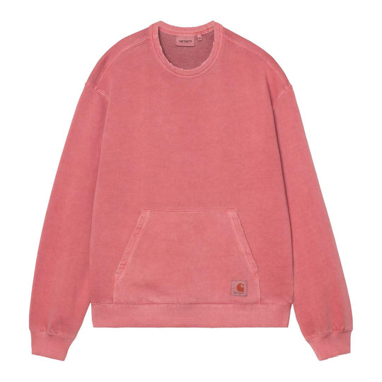 Herren Sweatshirt Carhartt Torion Sweatshirt Rot Gewaschen