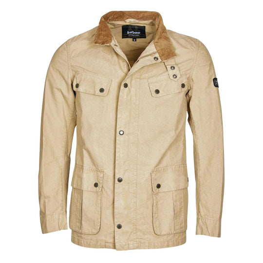 Giubbino Uomo Barbour International Duke Summer Wash Beige