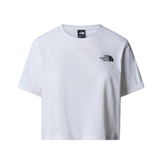 T-shirt Donna The North Face S/S Simple Dome Cropped Bianco