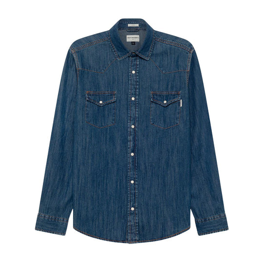 Men's Shirt Roy Roger's Martin Western Medium Denim