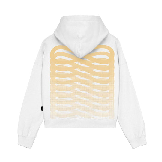 Dames Sweater Propaganda Ribs Cropped Wit