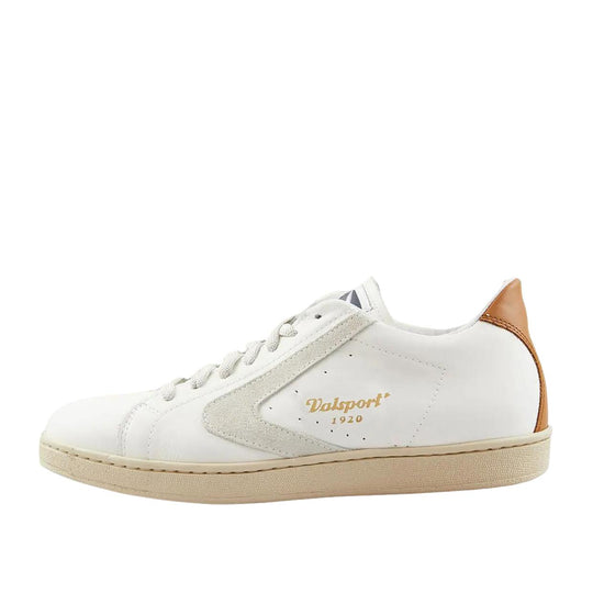 Heren Sneakers Valsport Tournament Mix Wit Room / Cognac