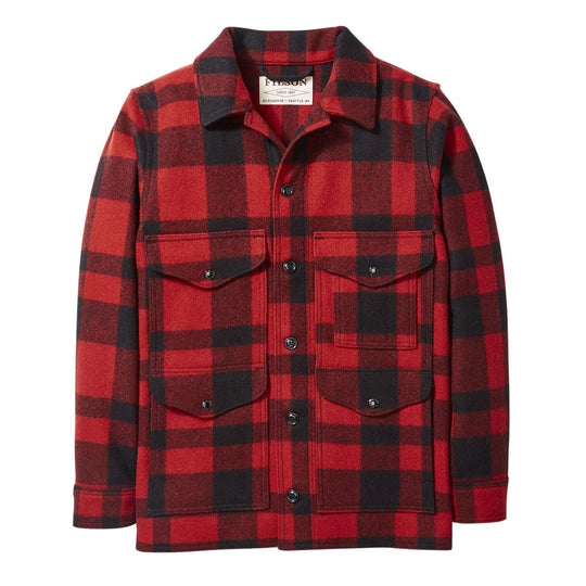 Herenjack Filson Mackinaw Wool Cruiser Rood / Zwart