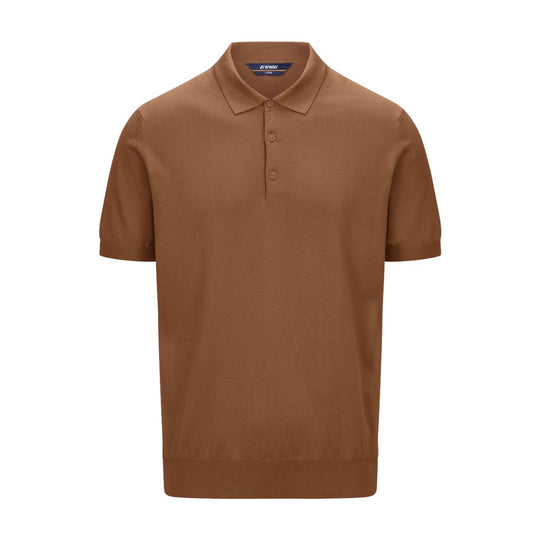 Polo Maglia Uomo K-Way Pleyne Marrone