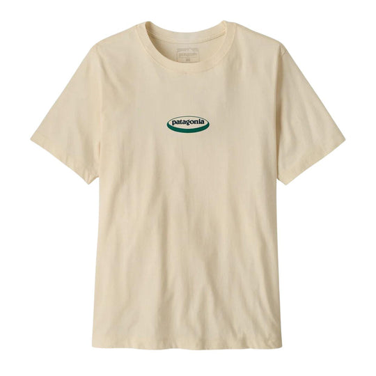T-Shirt '95 Oval Logo Kurzarm Naturfarben
