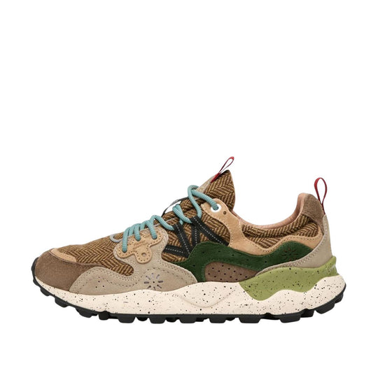 Sneakers Uomo Flower Mountain Yamano 3 Marrone Multicolor