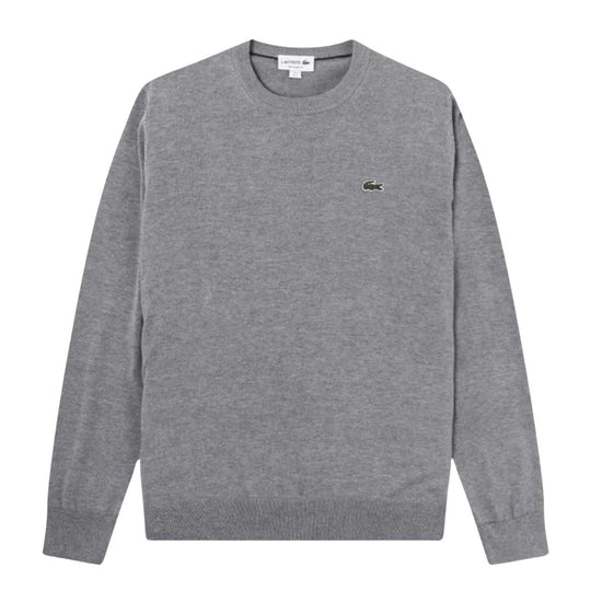 Maglione Uomo Lacoste Cotone Girocollo Grigio