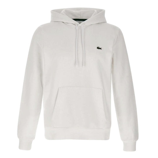 Felpa Uomo Lacoste Cotone Felpato Bianco