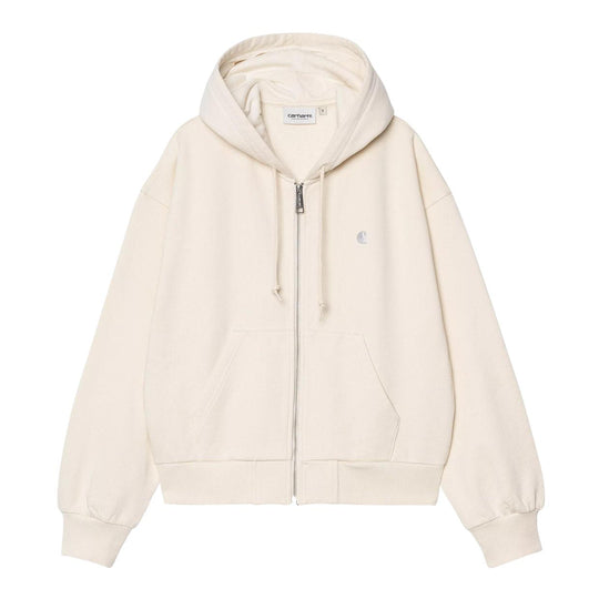 Felpa Donna Carhartt WIP W' Hooded Casey Bianco Panna