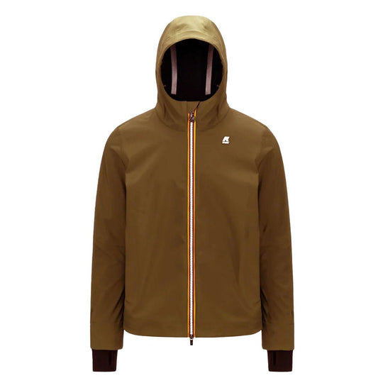Giubbino Uomo K-Way Jacko Bonded Marrone