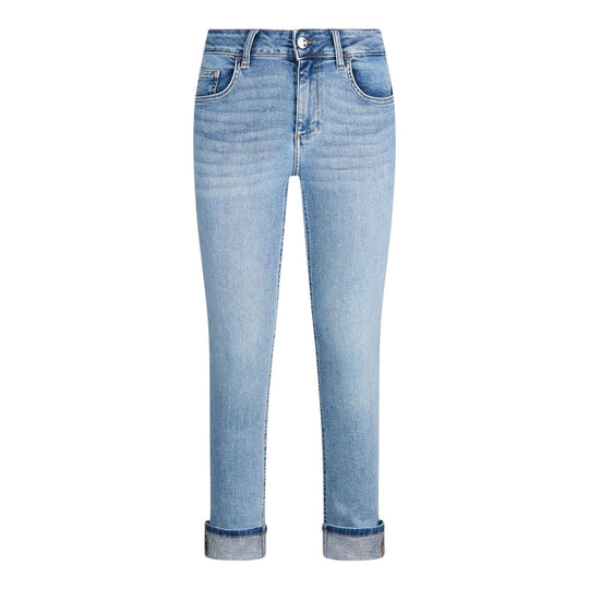 Jeans Donna Liu-Jo Skinny Risvolto Blu Chiaro