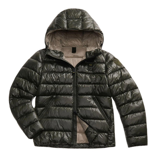 Herenjack Blauer Nylon Eco Adams Donkergroen