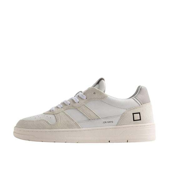 Heren sneakers D.A.T.E. Court 2.0 Vintage Calf Wit / Beige