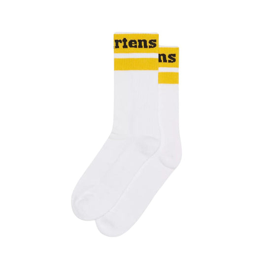 Unisex Sokken Dr. Martens Athletic Logo Wit / Geel