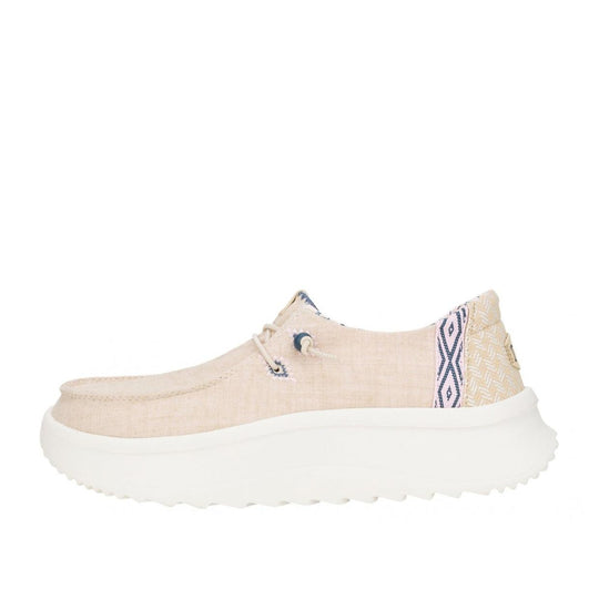 Hey Dude Wendy Peak Chambray Hazelnut Women's Loafers