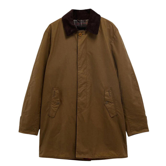 Men's Barbour x Baracuta Wax Trench Coat Biscuit