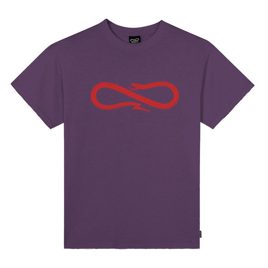 Heren T-shirt Propaganda Logo Classic Paars / Rood