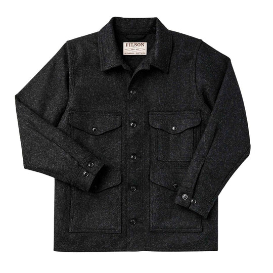 Herenjas Filson Mackinaw Wool Cruiser Donkergrijs
