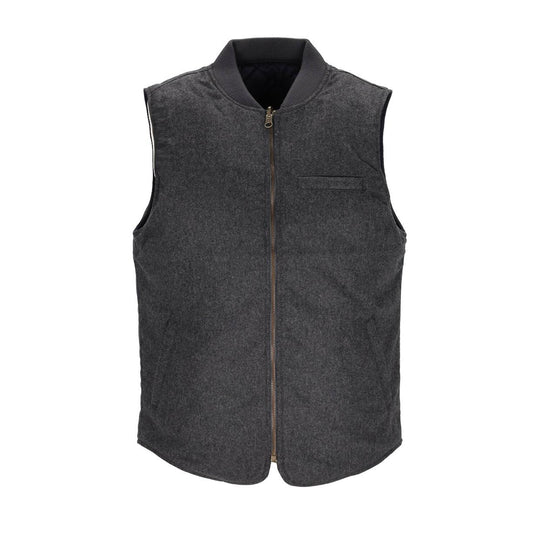Herengilet Bl'Ker Owl Wol Reversibel Grijs