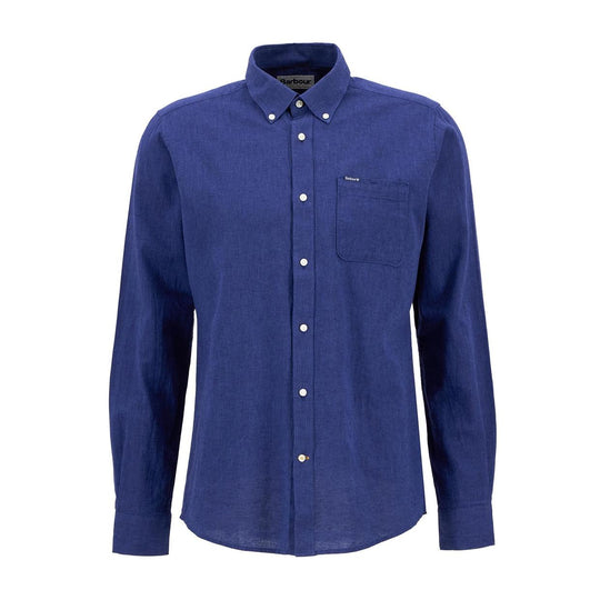 Camicia Uomo Barbour Nelson Blu