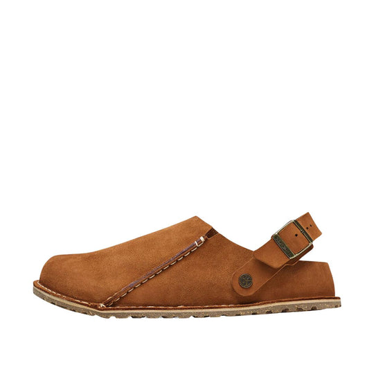 Unisex sandalen Birkenstock Lutry Premium Suède lichtbruin