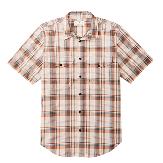 Camicia Uomo Filson S/S Twin Lakes Beige / Ruggine
