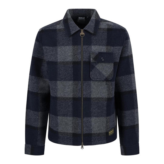 Men's Overshirt Barbour International Hailwood Fleece Overshirt Blue/Grey