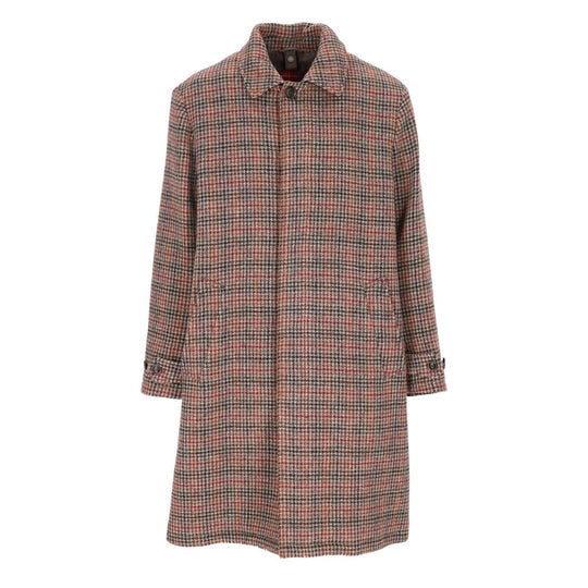 Cappotto Uomo Baracuta Paul Lana Vergine Grigio Multicolor