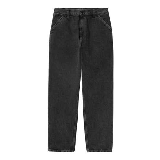 Men's Carhartt WIP Single Knee Pants Washed Black