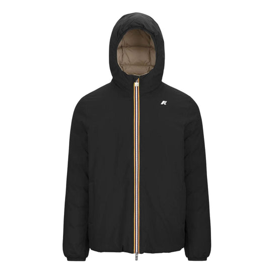 Giubbino Uomo K-Way Reversibile Jack St Thermo Nero / Beige