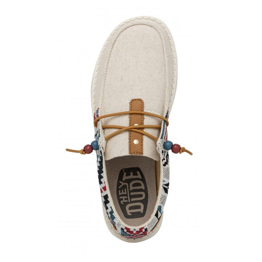 Hey Dude Women's Ellie Festival W Shoes Beige / Multicolor