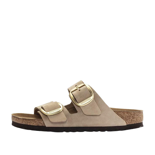 Dames Sandalen Birkenstock Arizona Grote Gesp Zandkleur