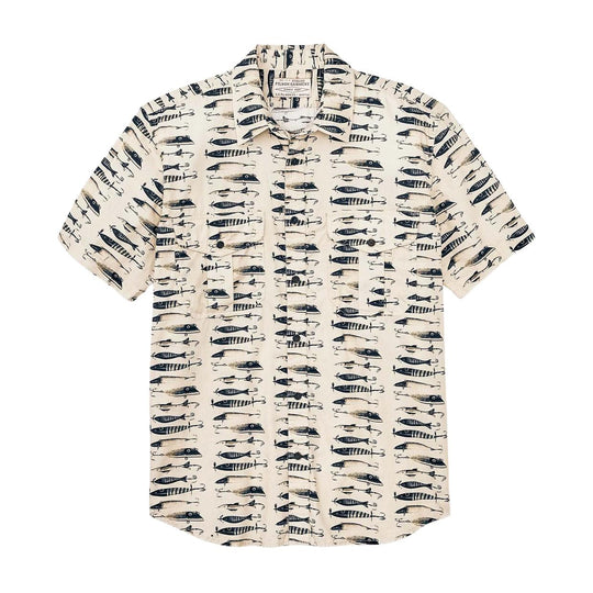 Camicia Uomo Filson Washed Feather Cloth Bianco Multicolor